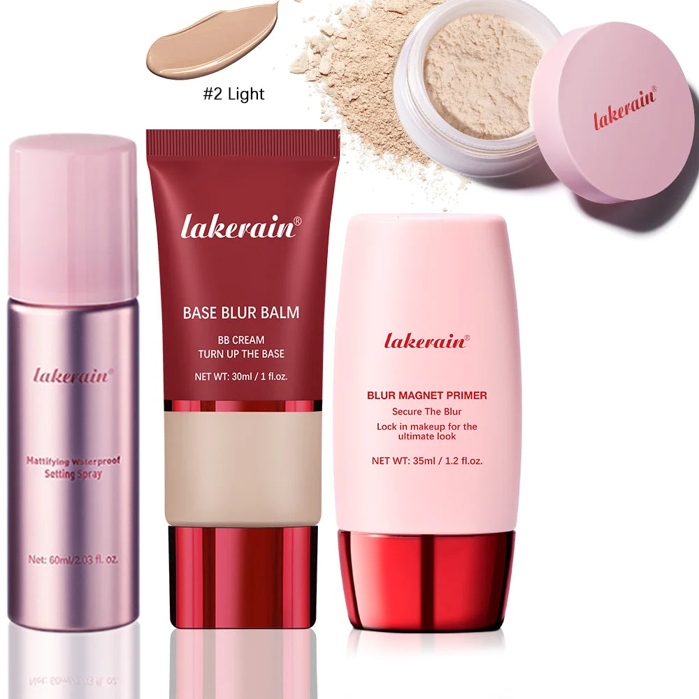 Professional Makeup Setting Kit Pore Blurring Face Base Set - 34