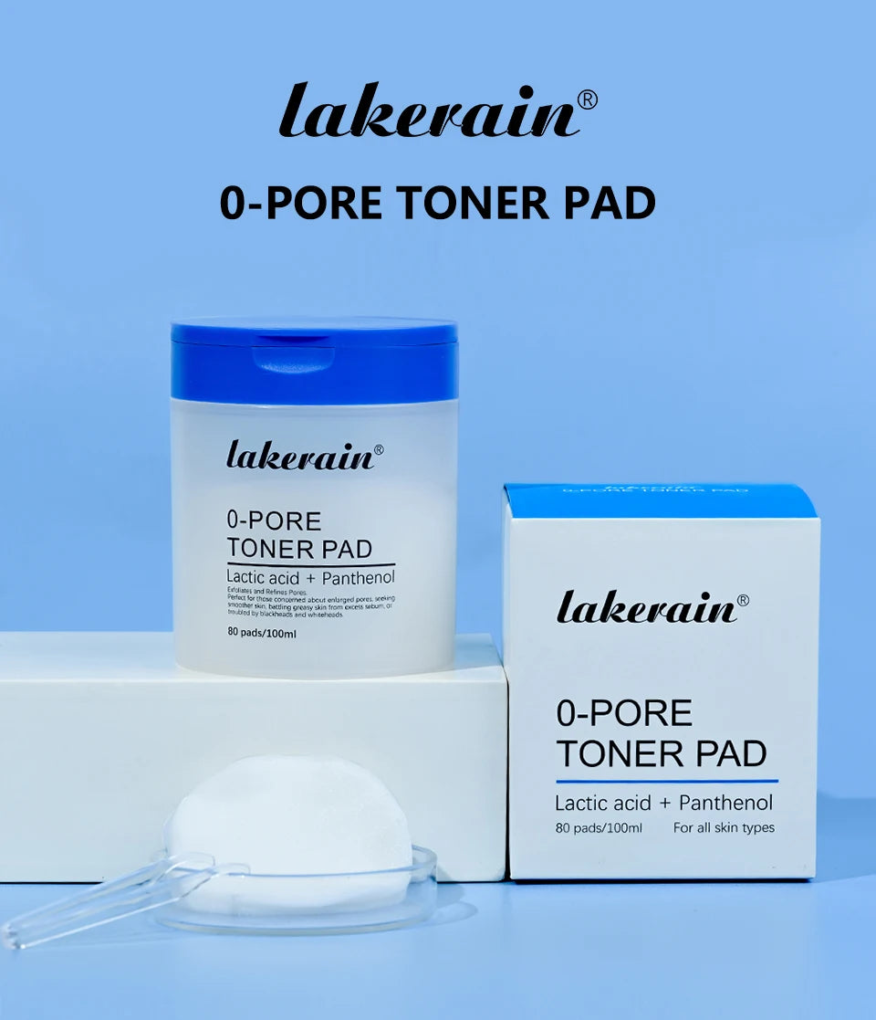 Pore Refining Toner Pad and Peptide Facial Serum Skin Care Set
