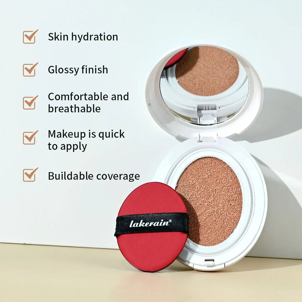 Glow Cream Cushion Foundation Dewy Luminous Face Makeup - 3