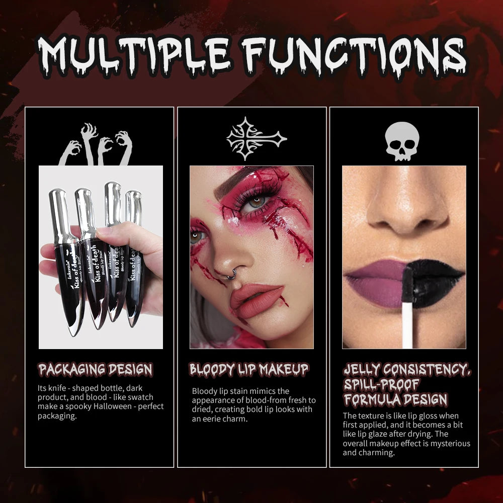 Bloody Lip Stain Vampire Lip Tint Makeup - 5