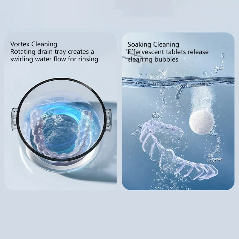 Denture Cleaning Case and Retainer Soaking Container - 8