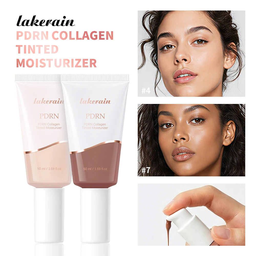 PDRN Collagen Tinted Moisturizer Radiant Glow Skin Tint Foundation