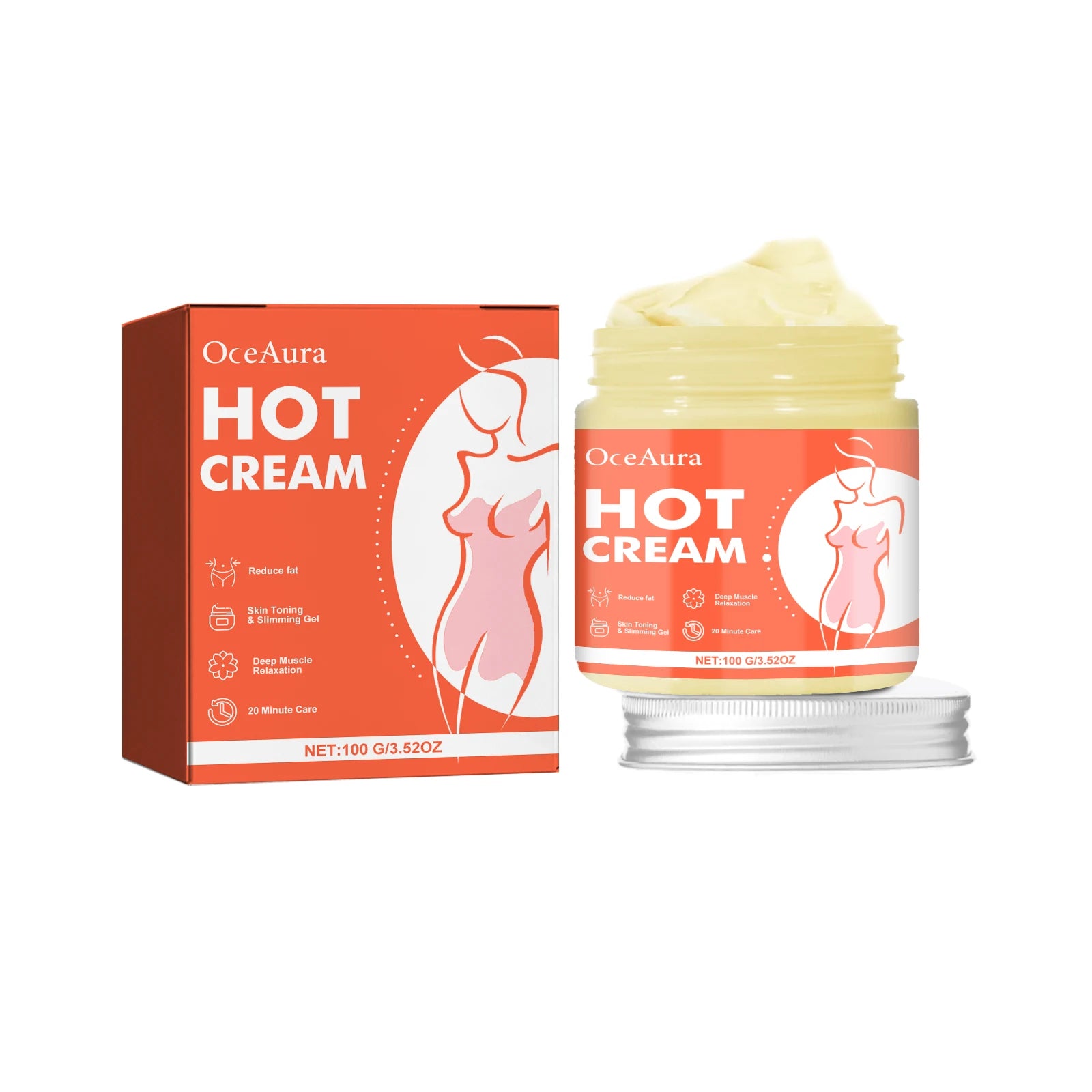 Hot Cream Anti Cellulite Massage Gel Slimming Body Shaping Cream - 7