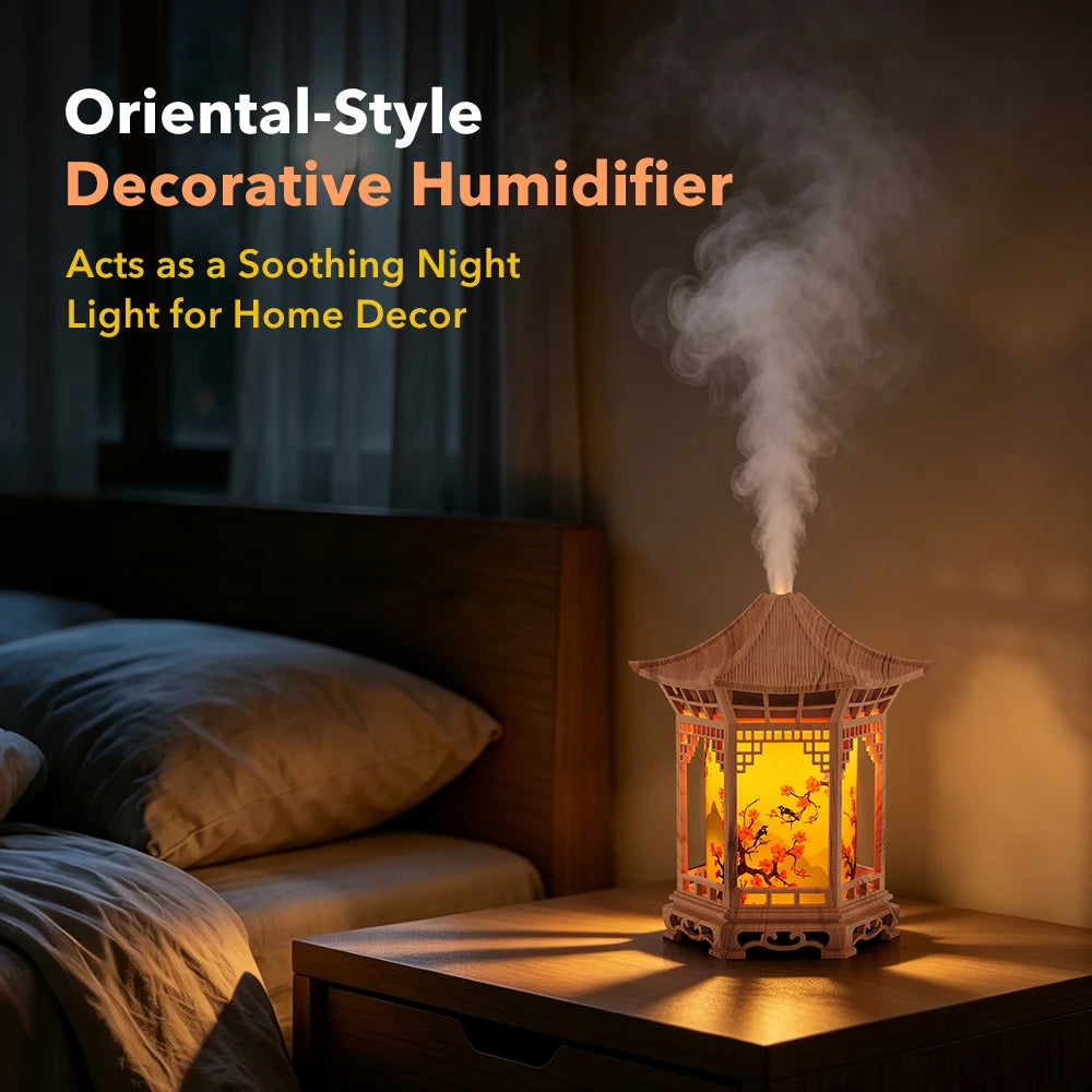 Pavilion Humidifier and Oriental Mist Diffuser Night Light - 7