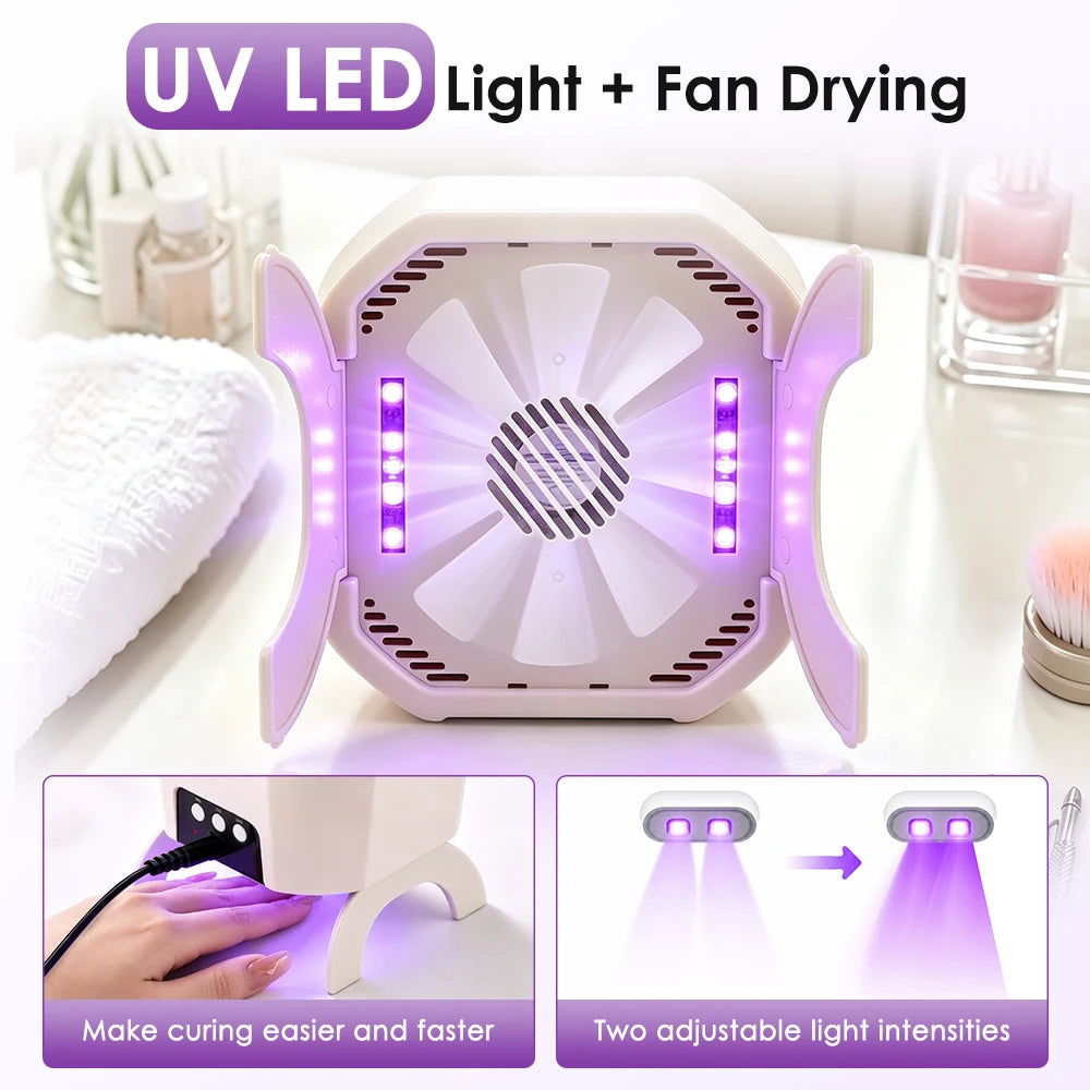 2 in 1 Nail Dryer and Electric Gel Polish Remover Manicure Bowl