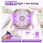 2 in 1 Nail Dryer and Electric Gel Polish Remover Manicure Bowl