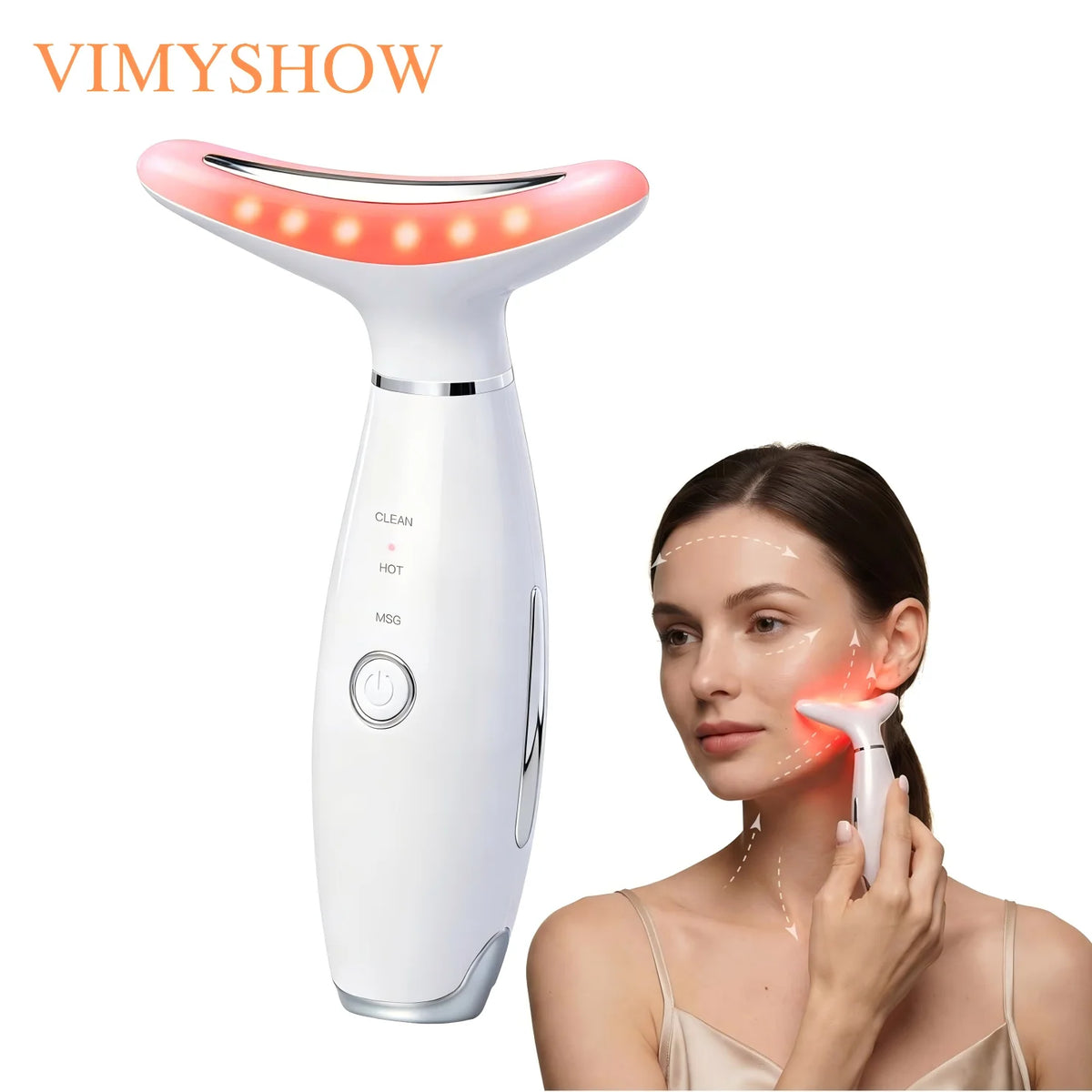 3 in 1 Facial Massager and LED Skin Tightening Device