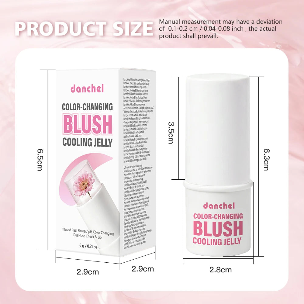 Color Changing Jelly Blush Stick pH Adaptive Cheek and Lip Tint