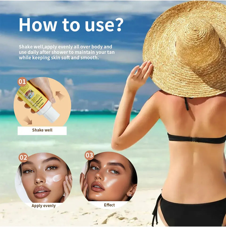 Amazing Brown Tanning Lotion Self Tanner Body Bronzer
