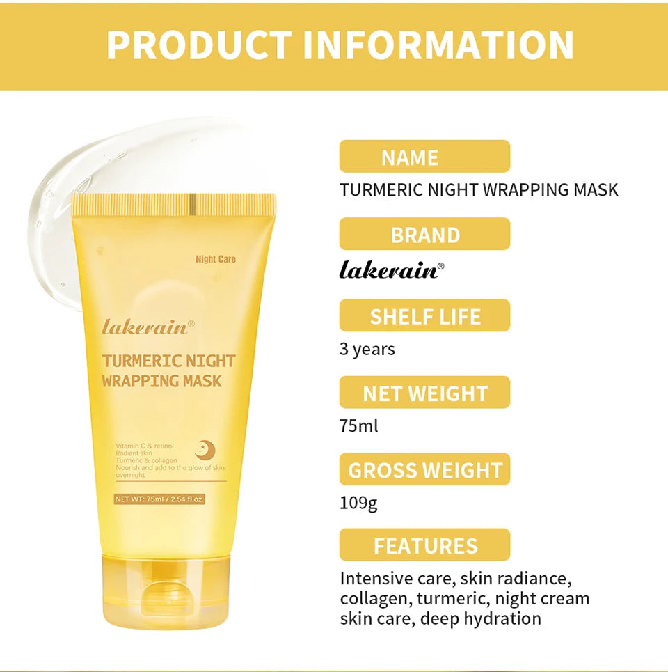 Collagen Overnight Peel Off Mask Korean Night Wrapping Face Treatment