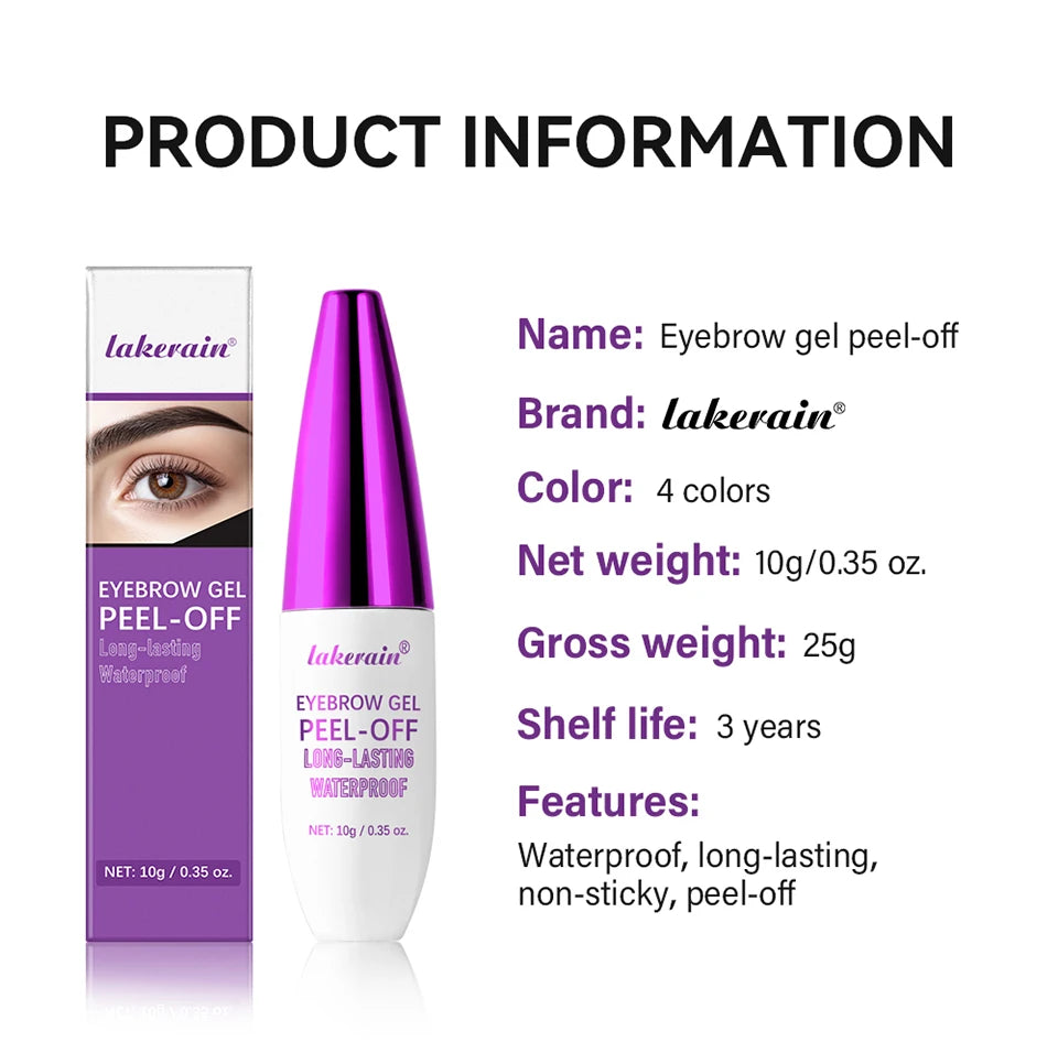 Peel Off Eyebrow Gel Long Lasting Tattoo Eyebrow Tint - 14