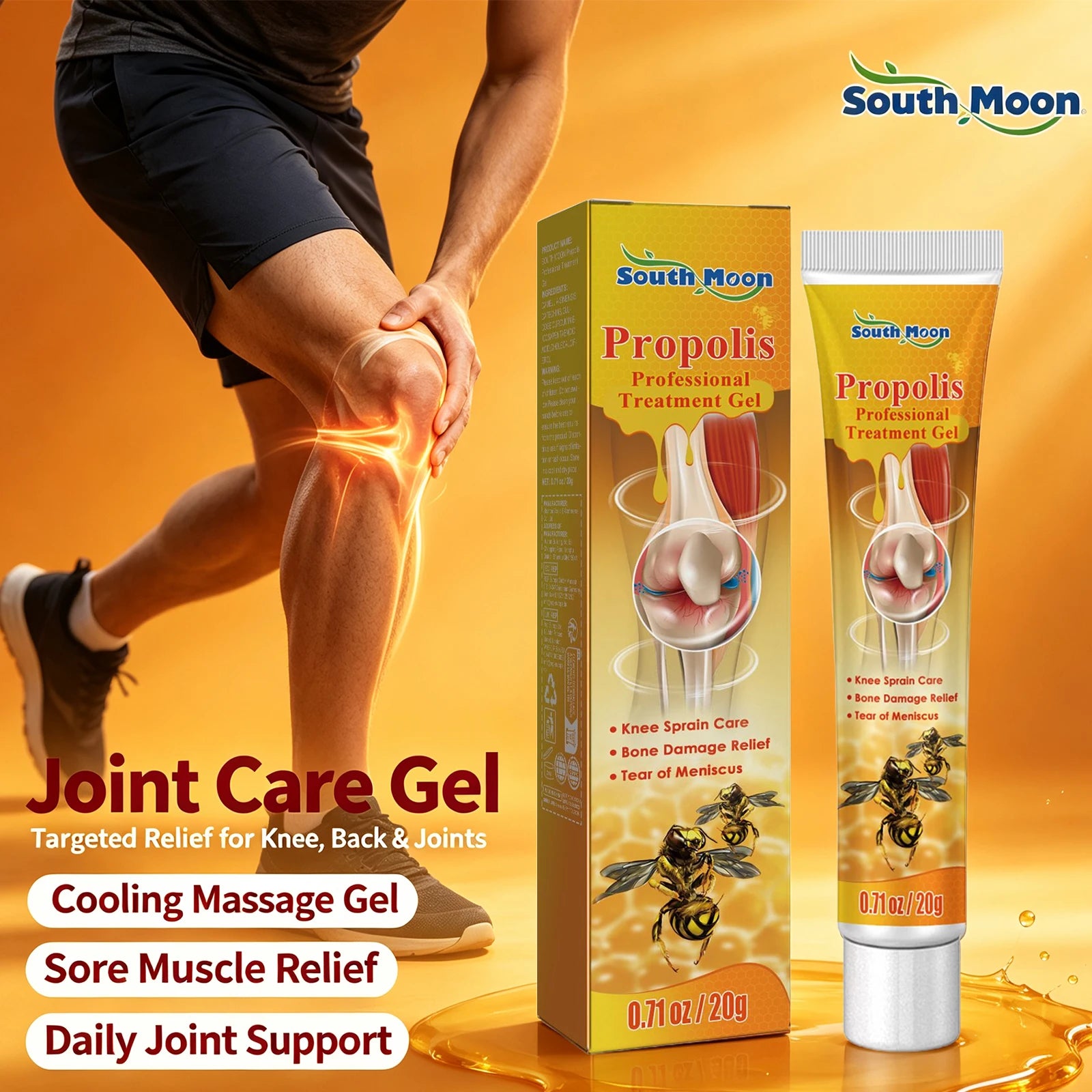 Propolis Joint Care Gel Soothing Massage Cream for Muscle Relief - 1