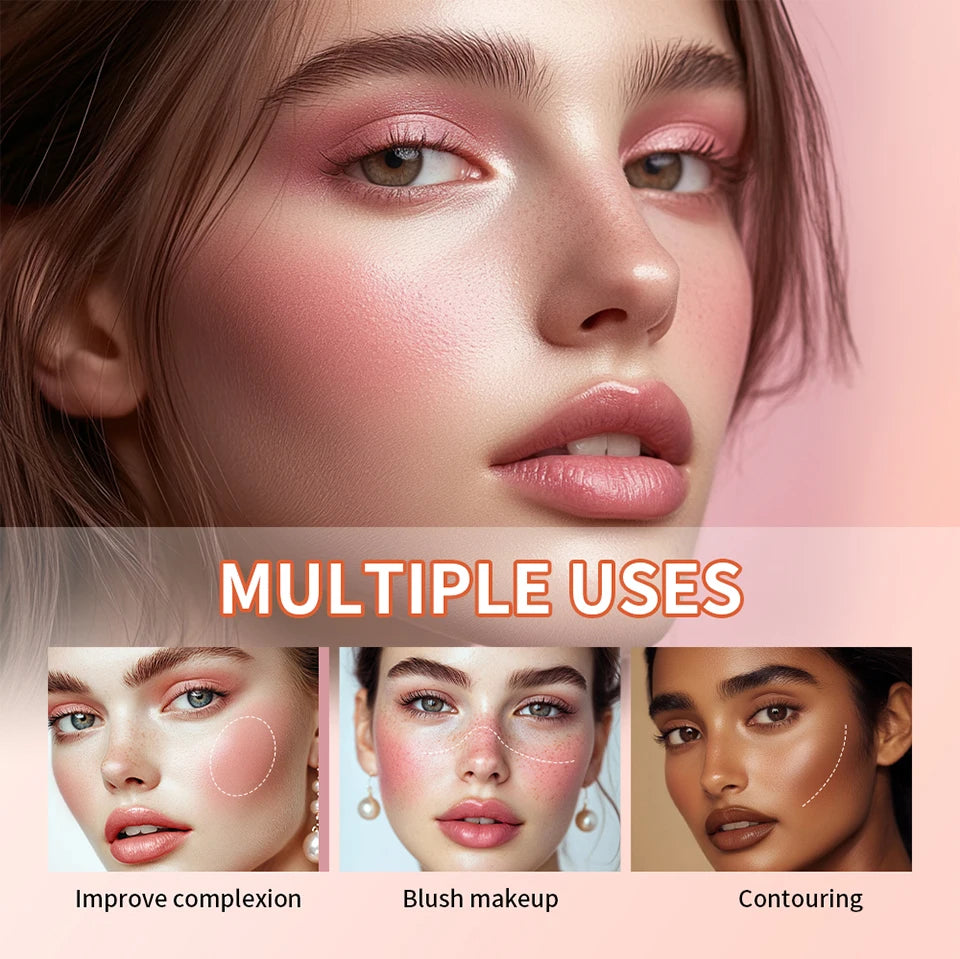 8 Color Cream Blush Palette Face Contour and Highlighter Makeup Set