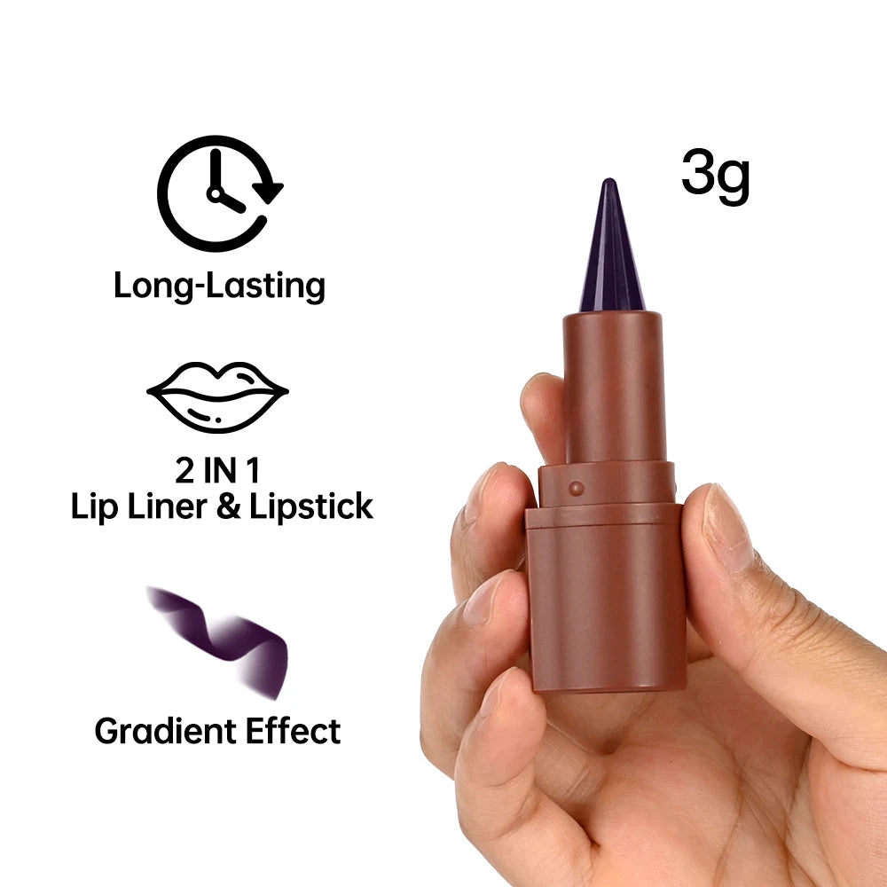 Waterproof Lip Liner Pencil Long Lasting Matte Lip Contour Makeup - 4