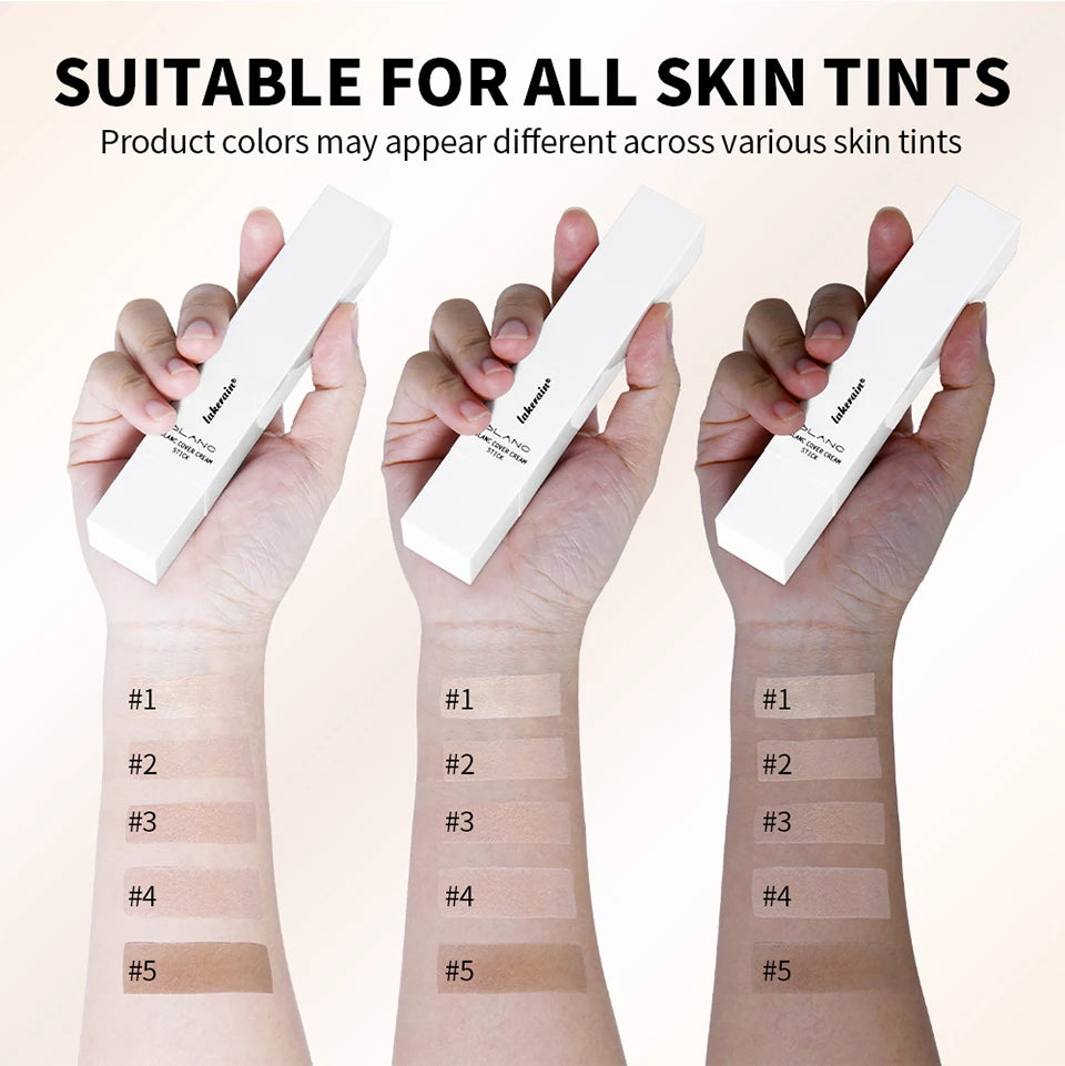 Cream Foundation Stick with Built-in Brush Makeup Base - 12
