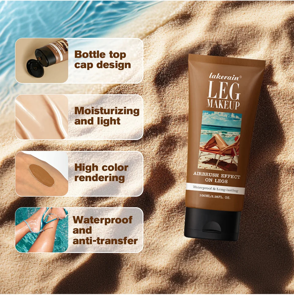 Leg Makeup Foundation Airbrush Effect Body Concealer Lotion