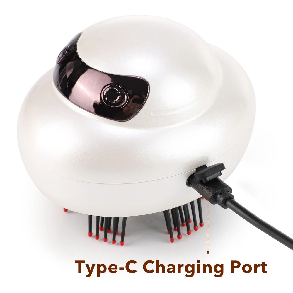 Electric Scalp Massager and Hair Oil Applicator Brush - 15