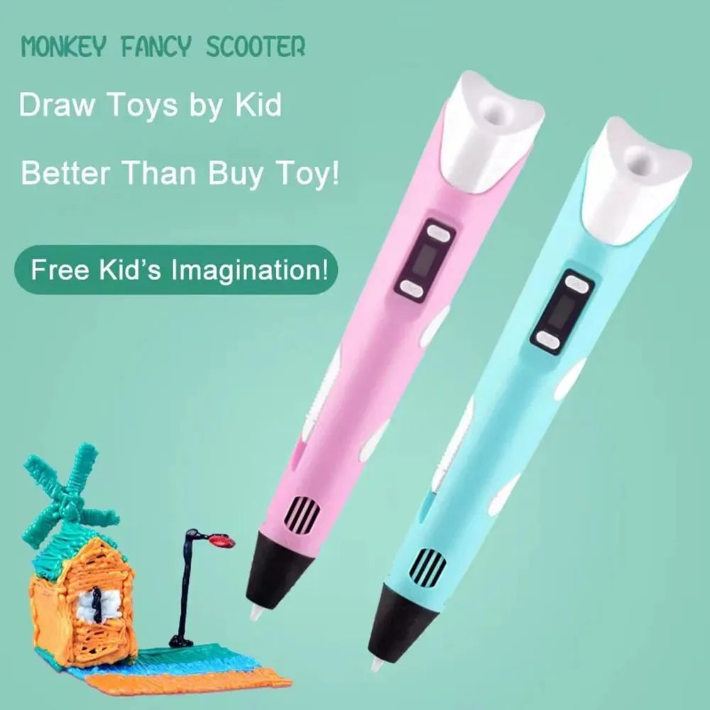 3D Printing Pen Kids DIY Drawing Pen 3D Art Craft Tool