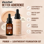 Liquid Foundation and Primer Set Long Lasting Waterproof Makeup Kit