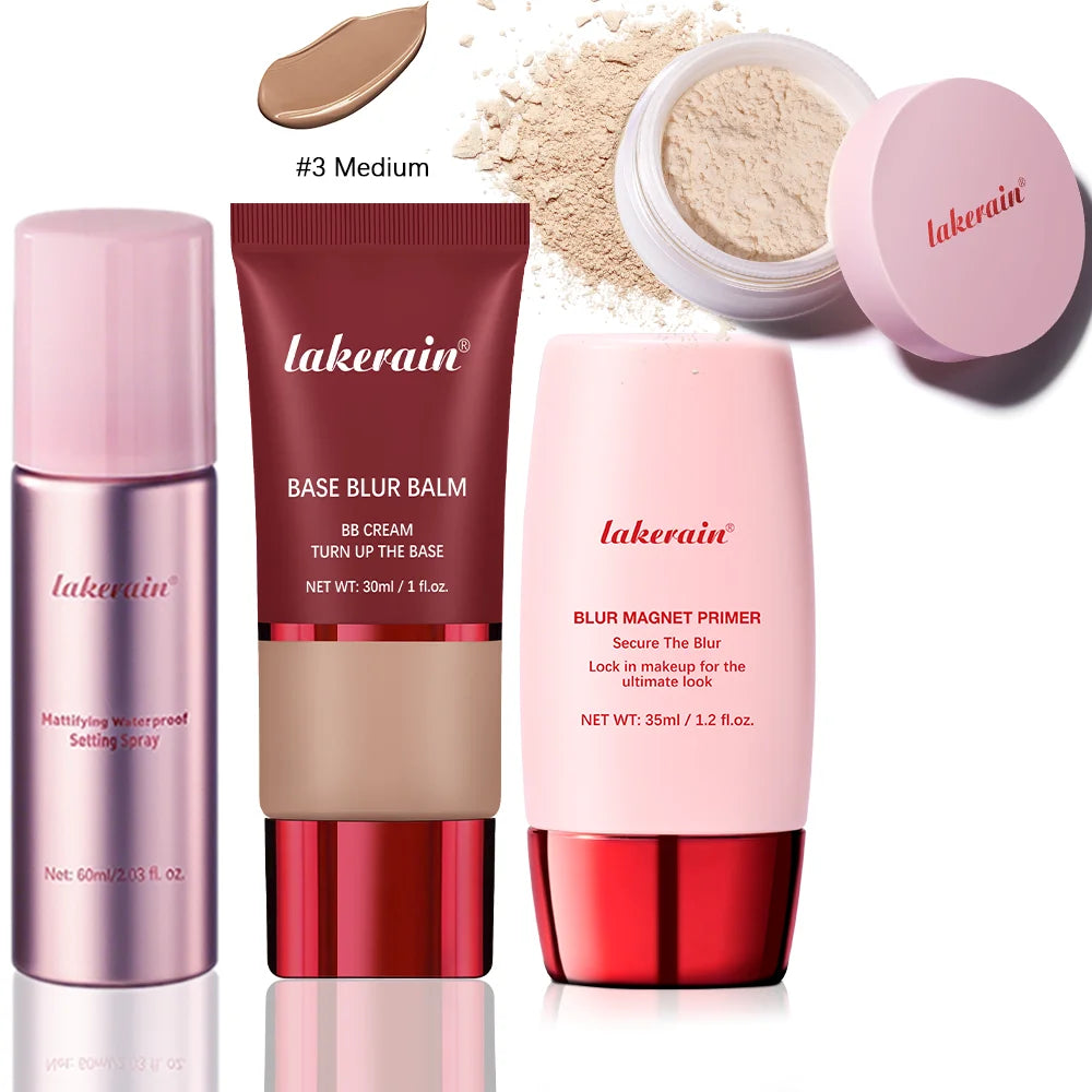 Professional Makeup Setting Kit Pore Blurring Face Base Set - 30