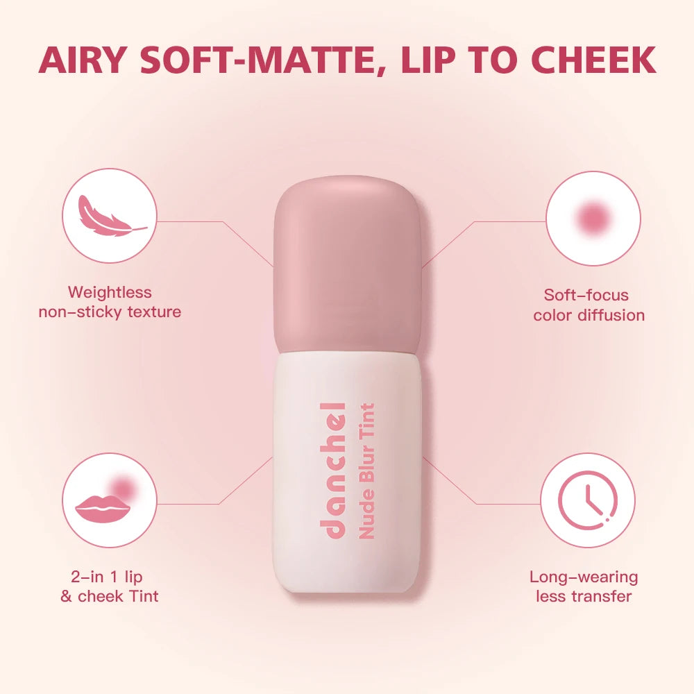 Nude Blurring Lip Tint and Velvet Cheek Blush - 10