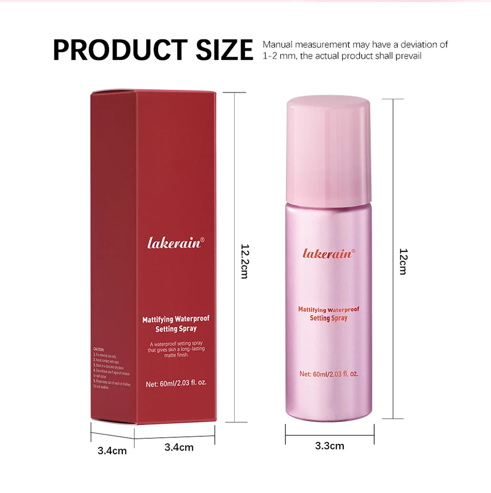 Mattifying Setting Spray Long Lasting Waterproof Makeup Fixer