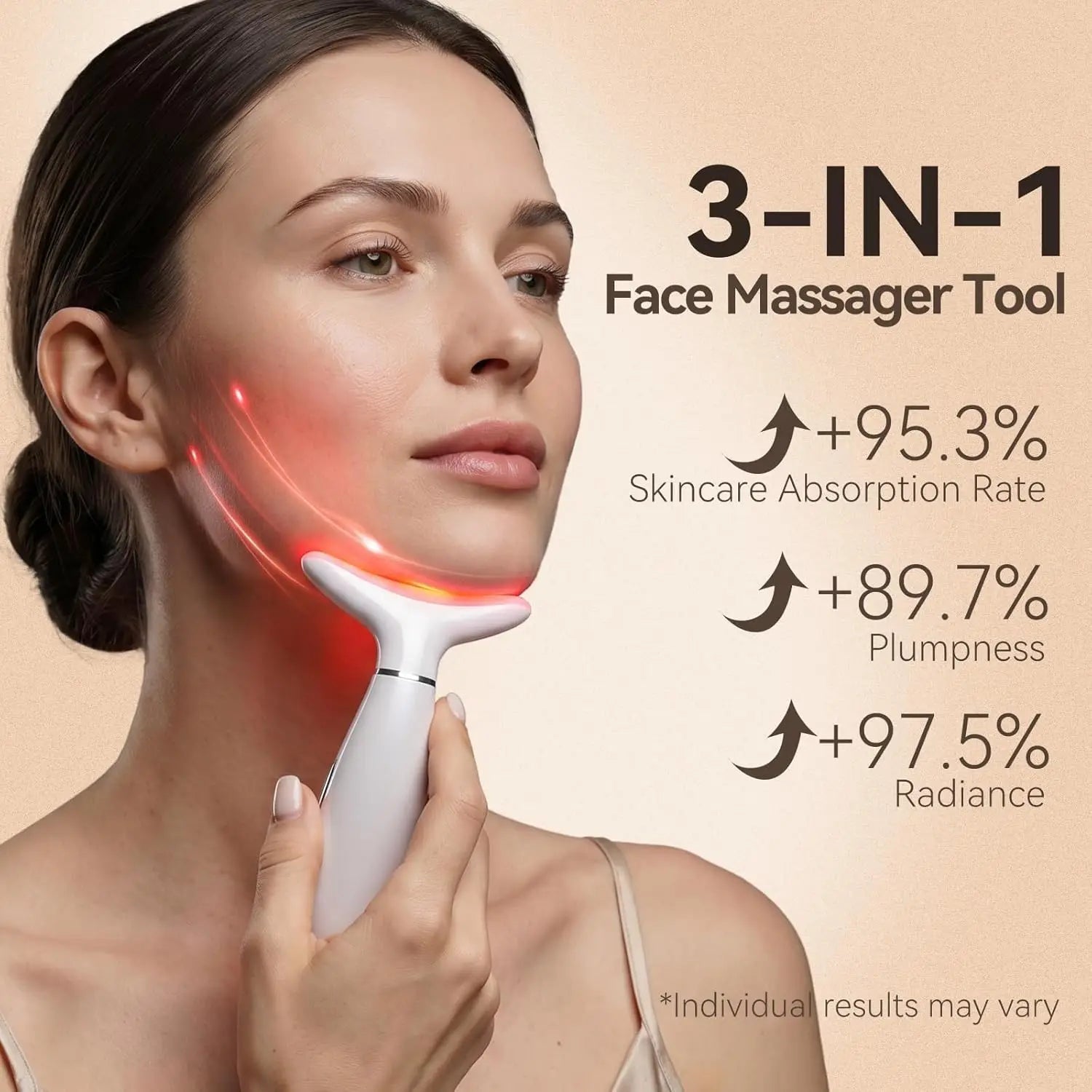 3 in 1 Facial Massager and LED Skin Tightening Device - 8