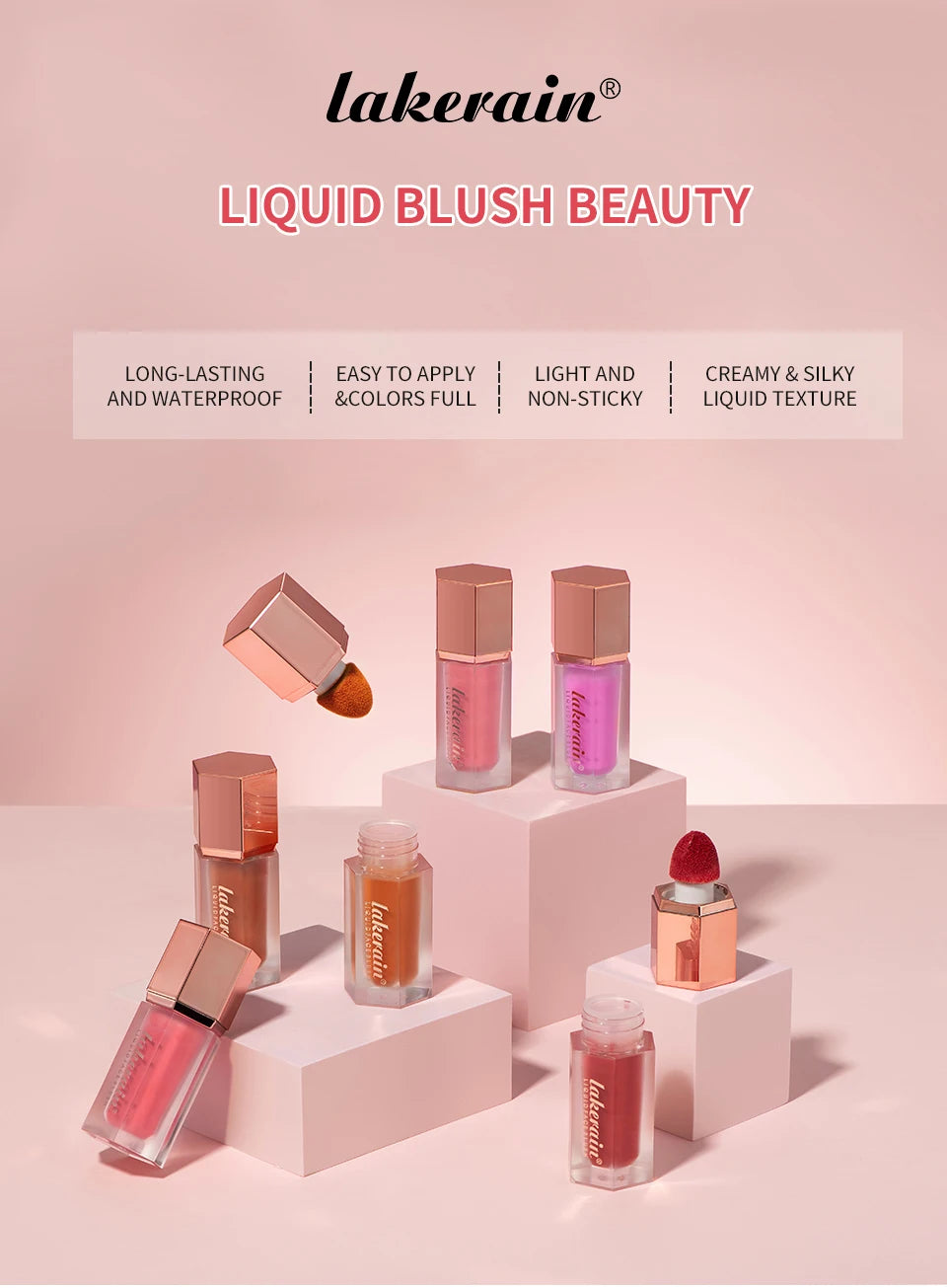 Liquid Blush Face Cheek Tint Long Lasting Matte Makeup