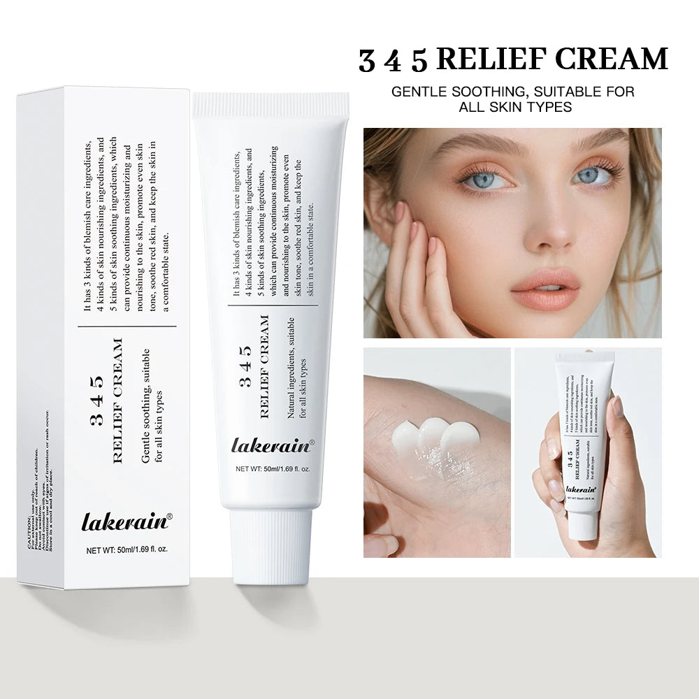 345 Relief Care Cream Moisturizing Facial Repair Lotion