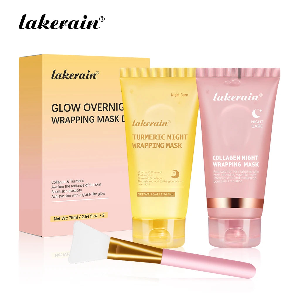Collagen Overnight Peel Off Mask Korean Night Wrapping Face Treatment - 34