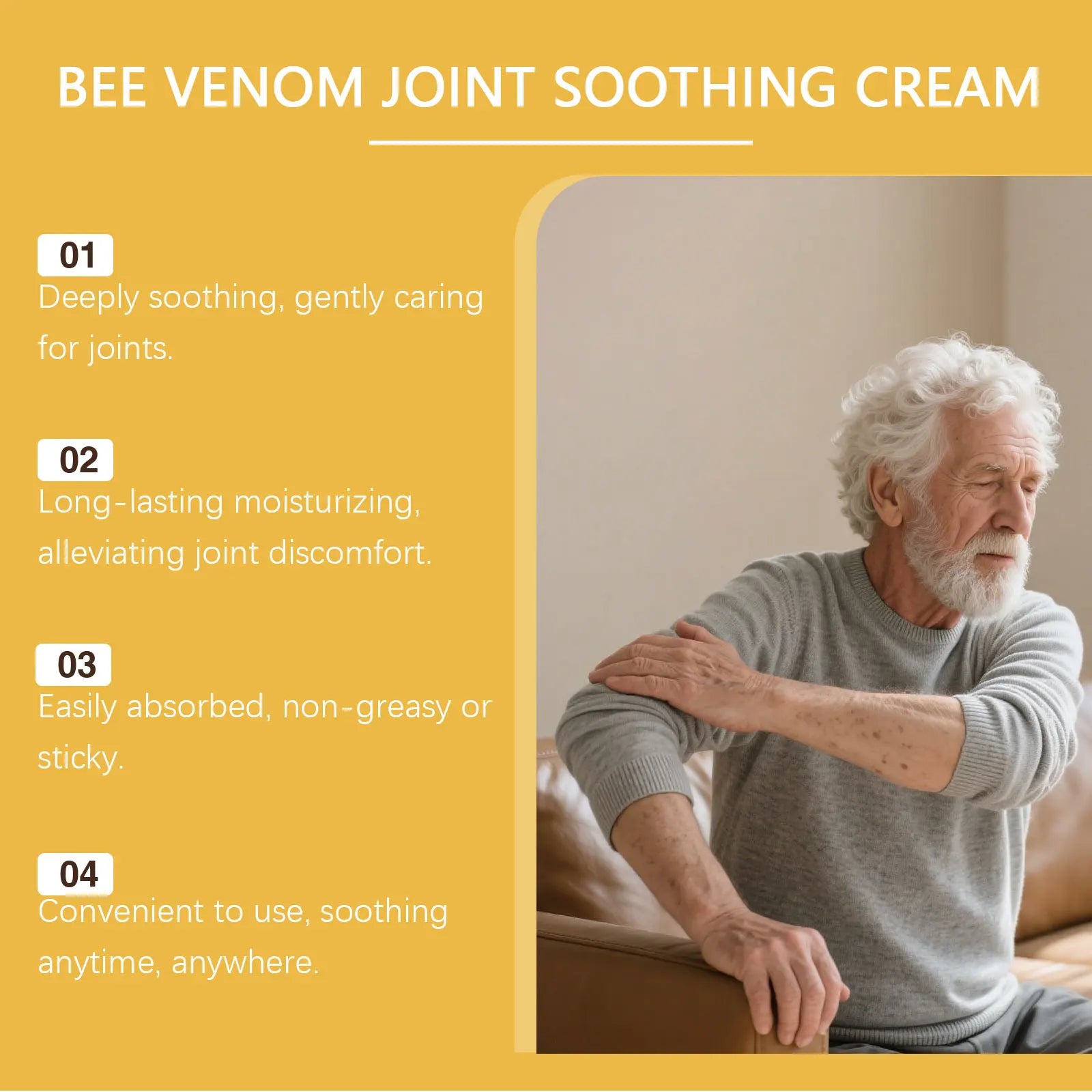 Bee Venom Joint Soothing Cream Muscle Recovery Massage Rub - 15