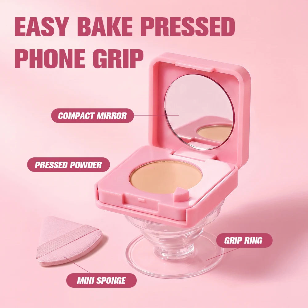 Pressed Face Powder with Mirror Matte Finishing Setting Powder