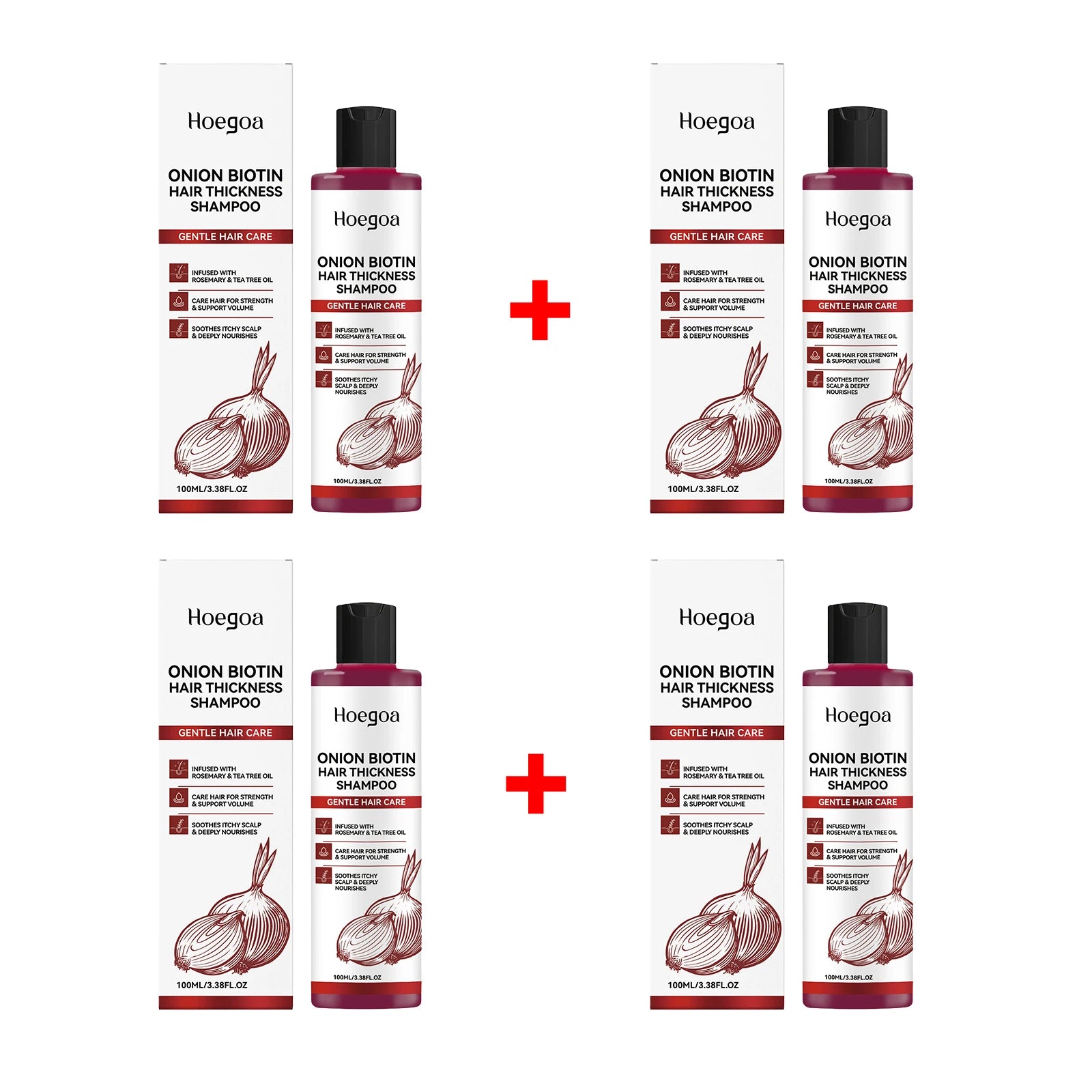 Onion Biotin Shampoo Hair Thickening Wash for Volume and Scalp Care - 19