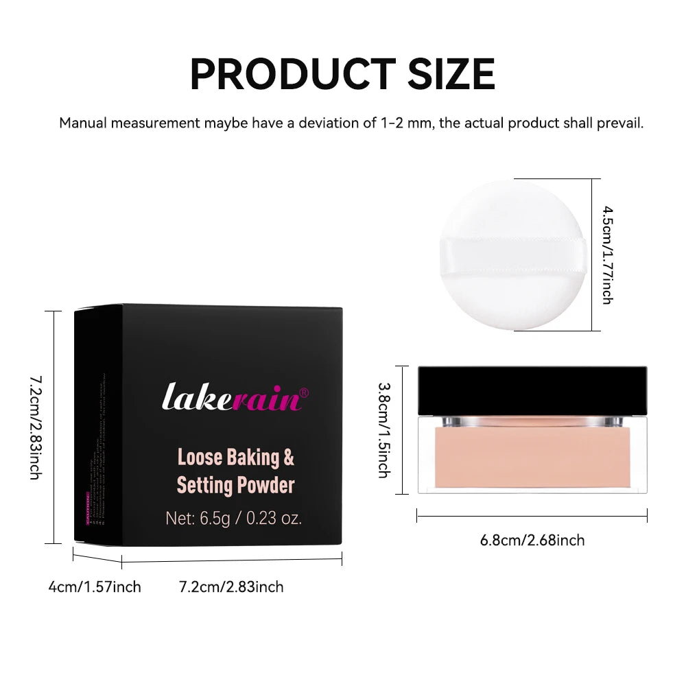 Matte Loose Setting Powder and Finishing Powder for Flawless Skin