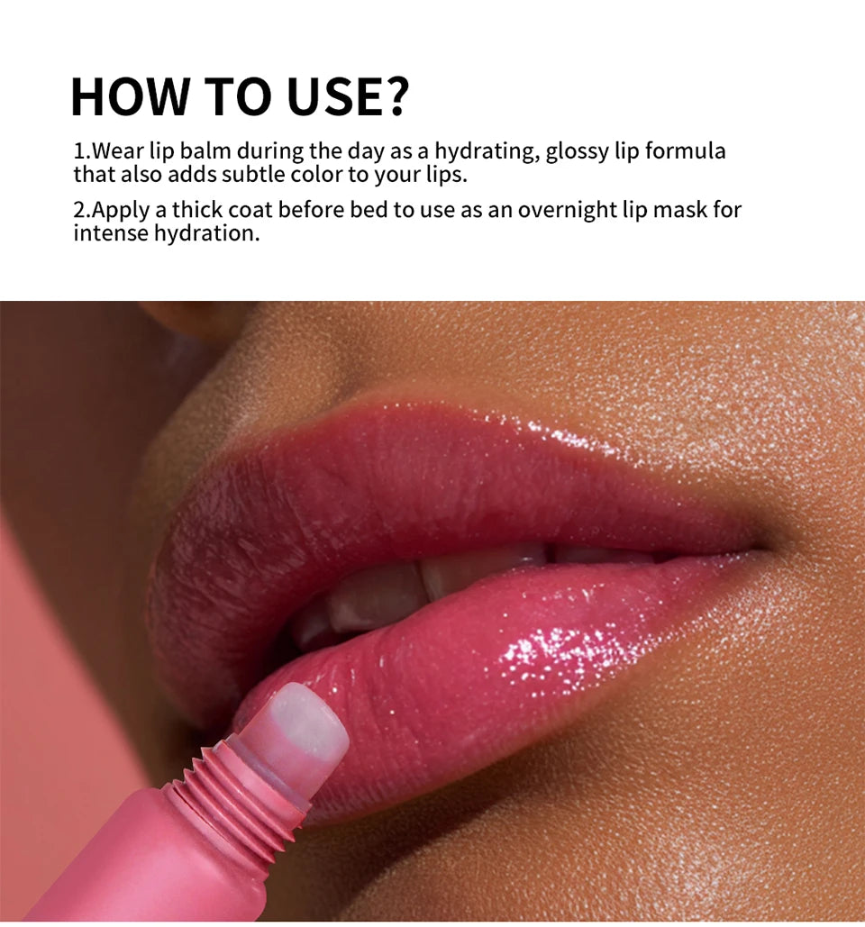 Lip Gloss With Keychain Hydrating Lip Butter Tinted Makeup