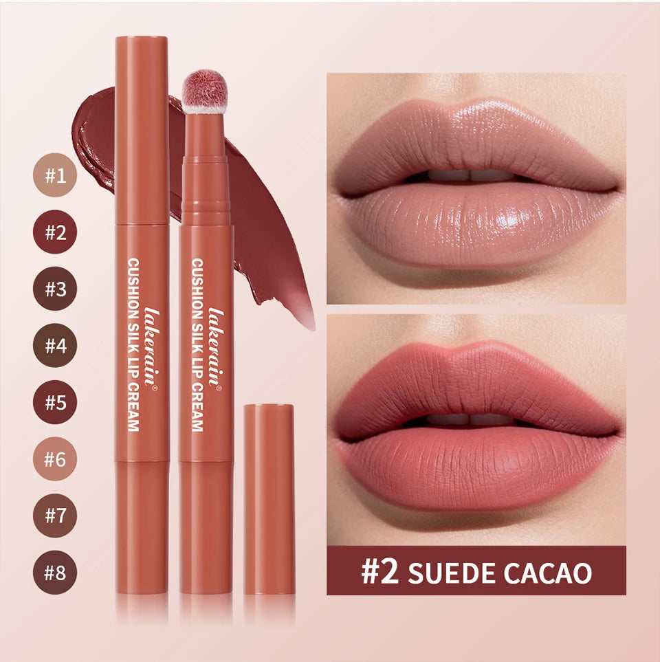 2 in 1 Air Cushion Lip Cream and Blush Waterproof Matte Lip Tint - 11