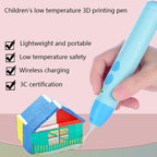 Kids 3D Printing Pen Low Temperature 3D Drawing Pencil for Children