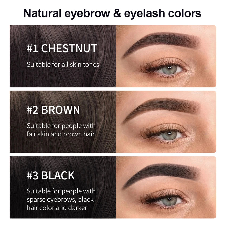 Eyelash and Brow Tint Kit Waterproof Eyebrow Dyeing Set - 10