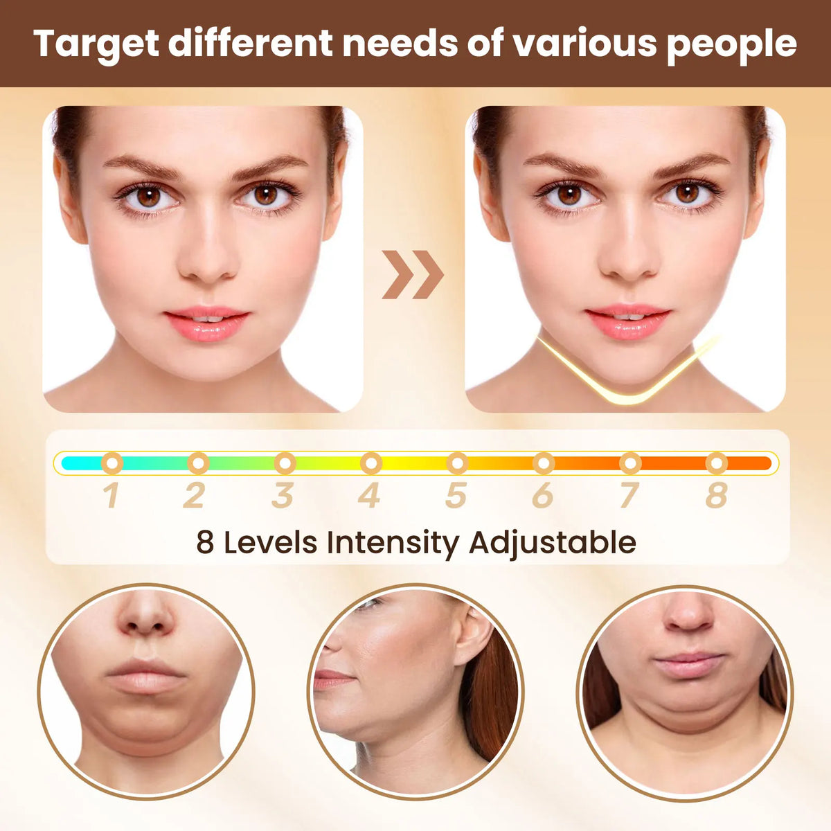 Electric V Face Lift Device EMS Facial Slimming Massager