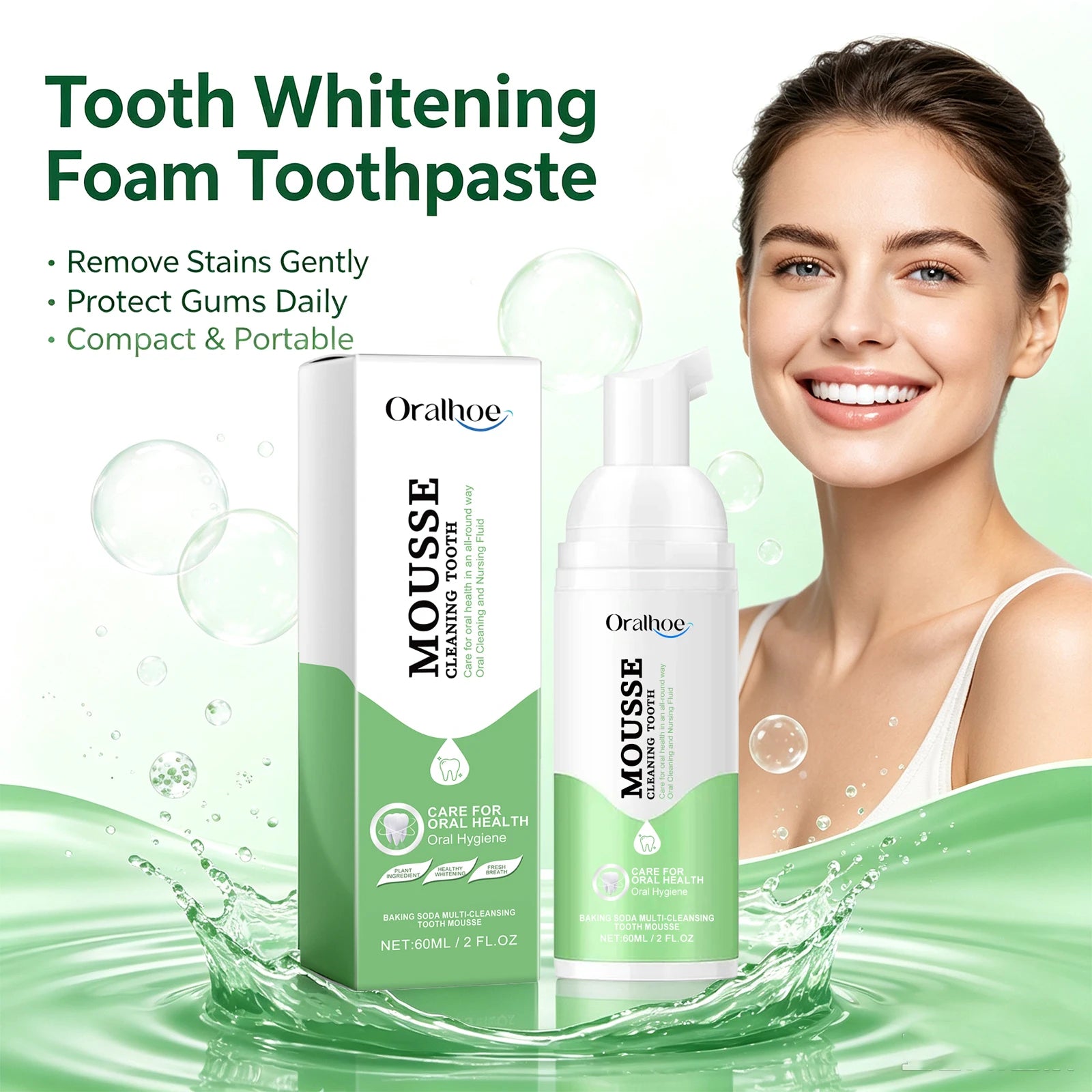 Whitening Foaming Toothpaste Teeth Cleaning Mousse - 6