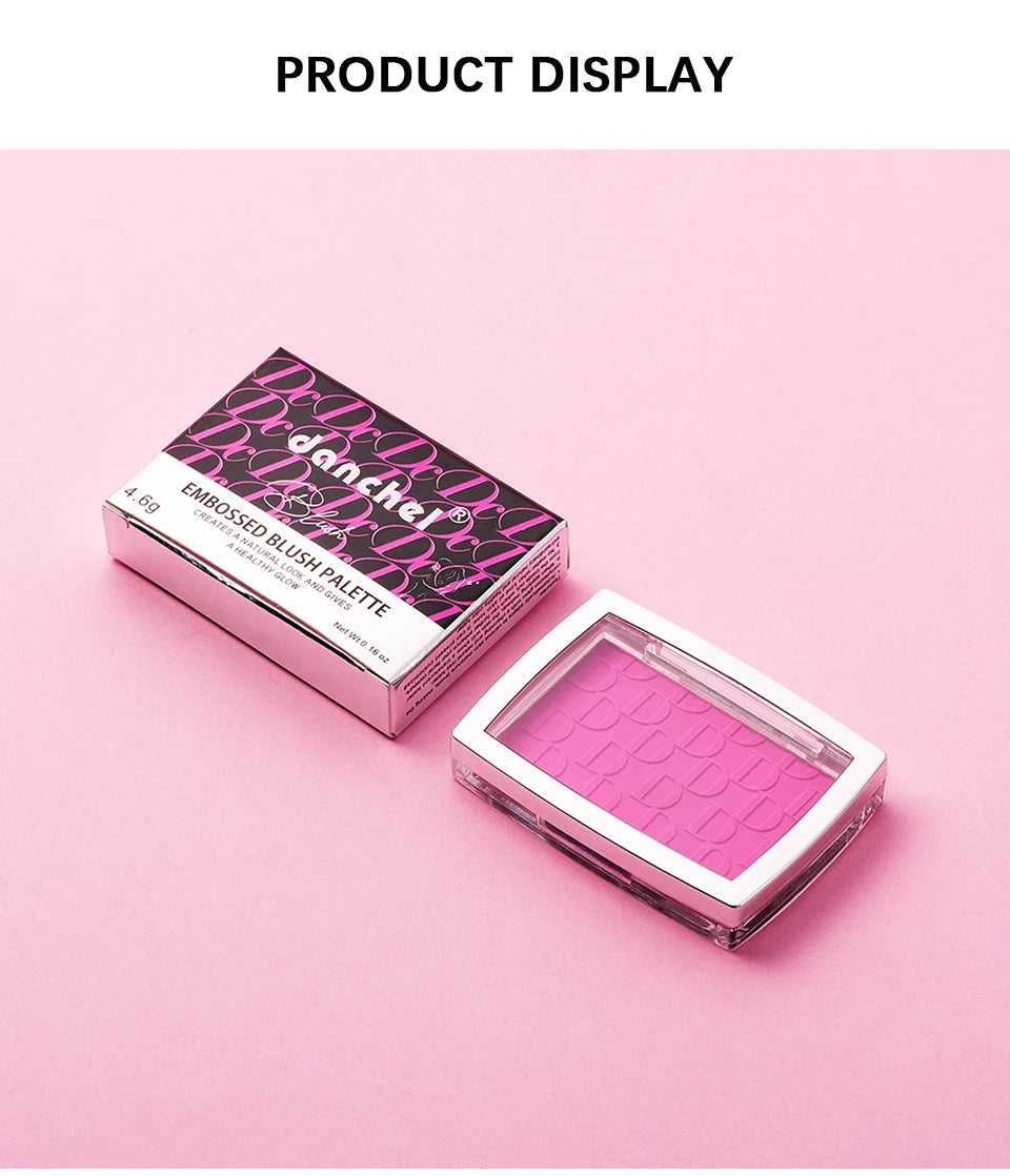 Embossed Blush Palette Matte Face Powder Blusher