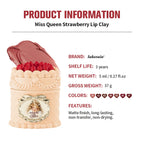 Strawberry Lip Mud Matte Velvet Lipstick Long Lasting Lip Cream