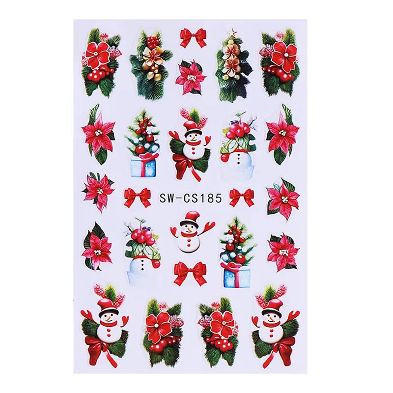 Christmas Nail Stickers Winter Nail Art Decals