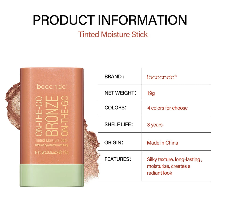 Contour Bronzer Stick and Face Highlighter Makeup Eraser - 15