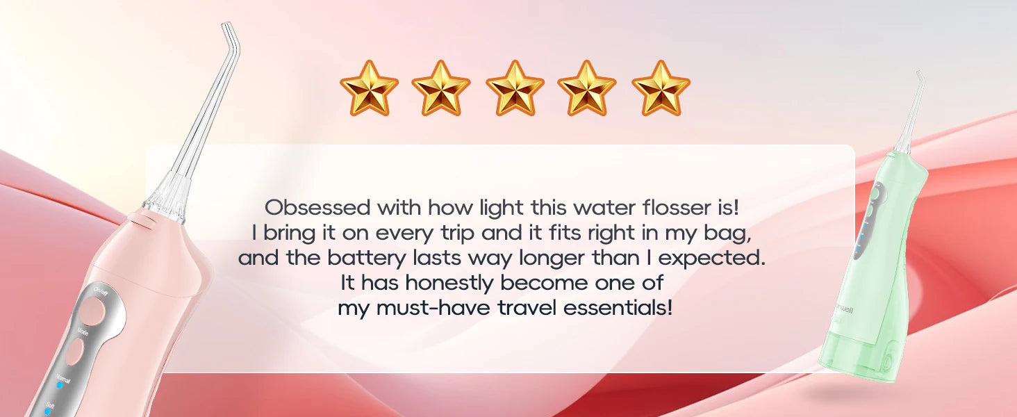 Portable Water Flosser Electric Oral Irrigator Teeth Cleaner - 20