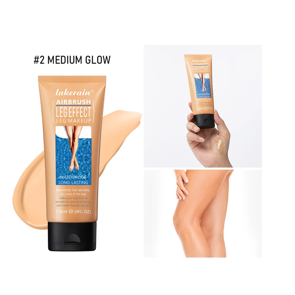 Waterproof Leg Makeup Lotion Body Foundation Airbrush Effect Cream - 19