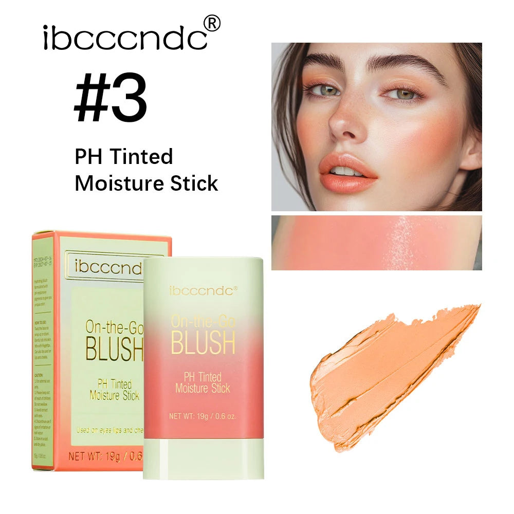 Tinted Blush Stick Moisturizing Cream Blusher for Cheeks and Lips - 27