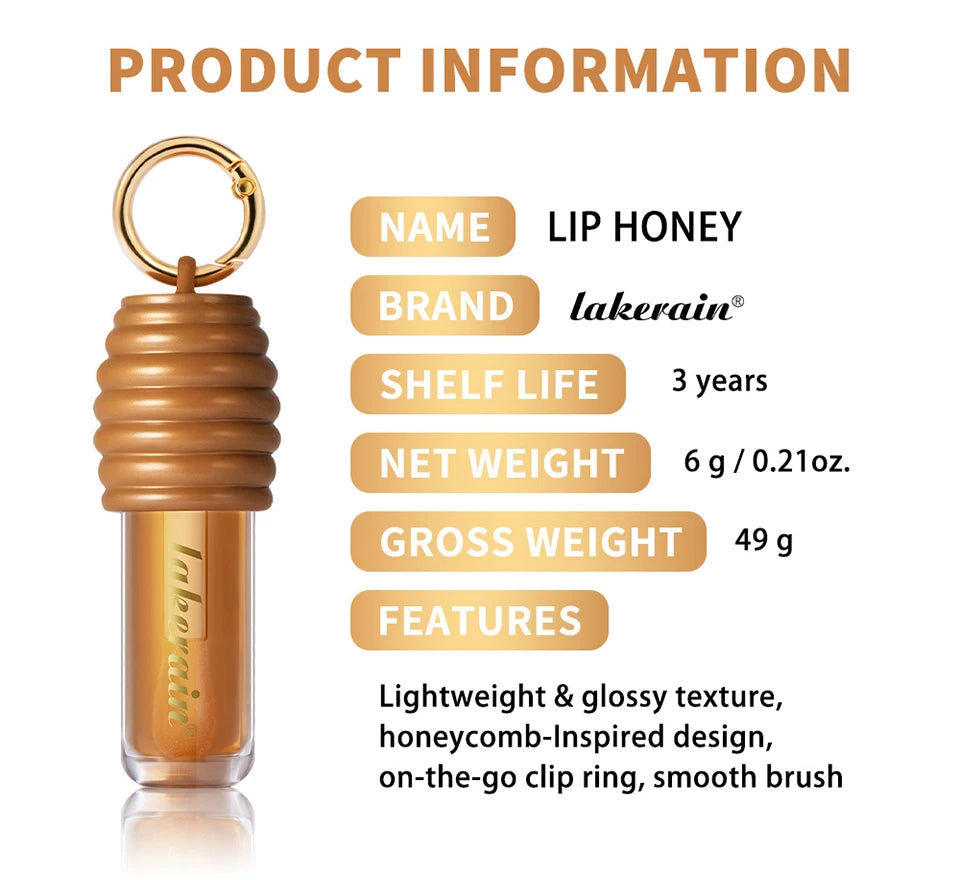 Honey Chocolate Lip Glaze and Moisturizing Lip Gloss Set