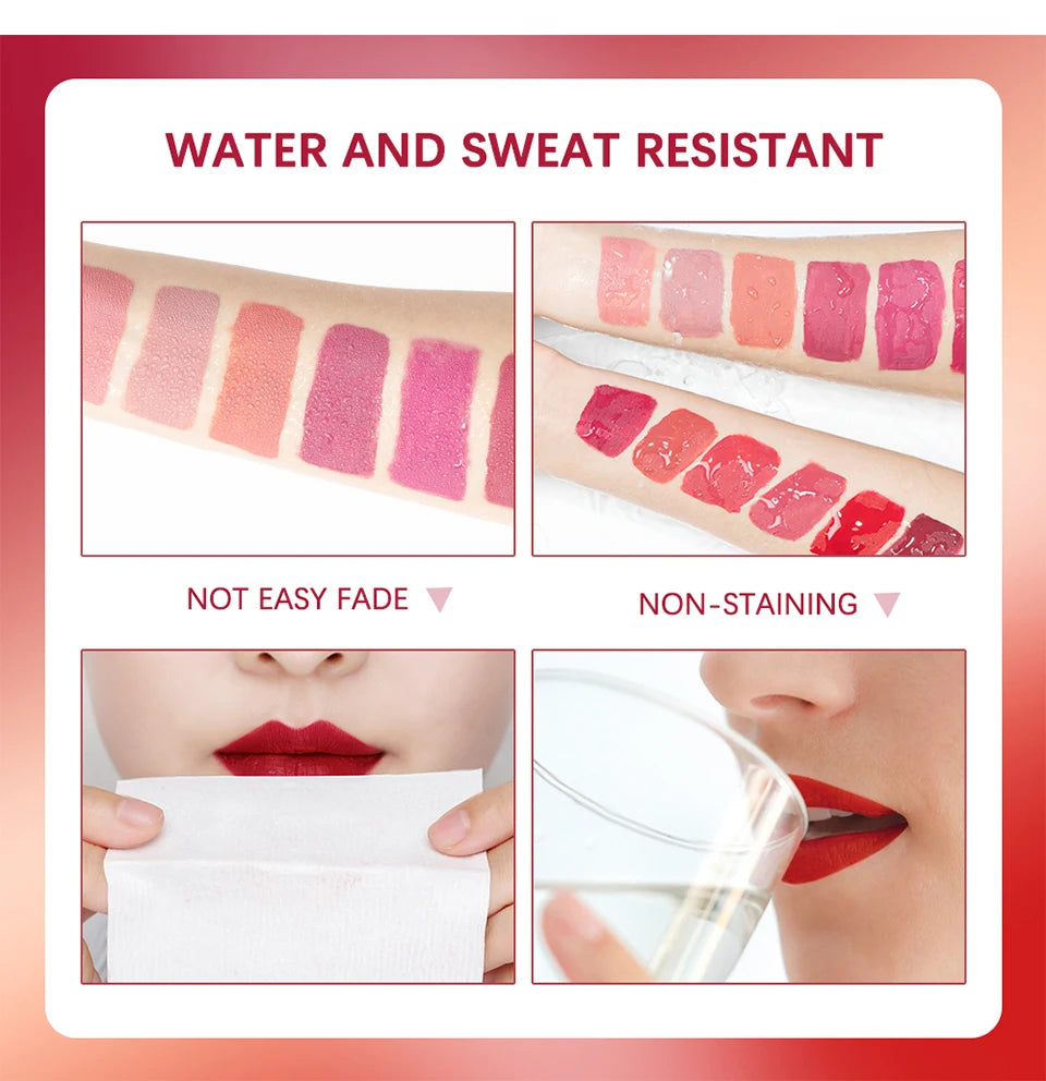 Matte Liquid Lipstick Long Lasting Waterproof Lip Glaze Makeup