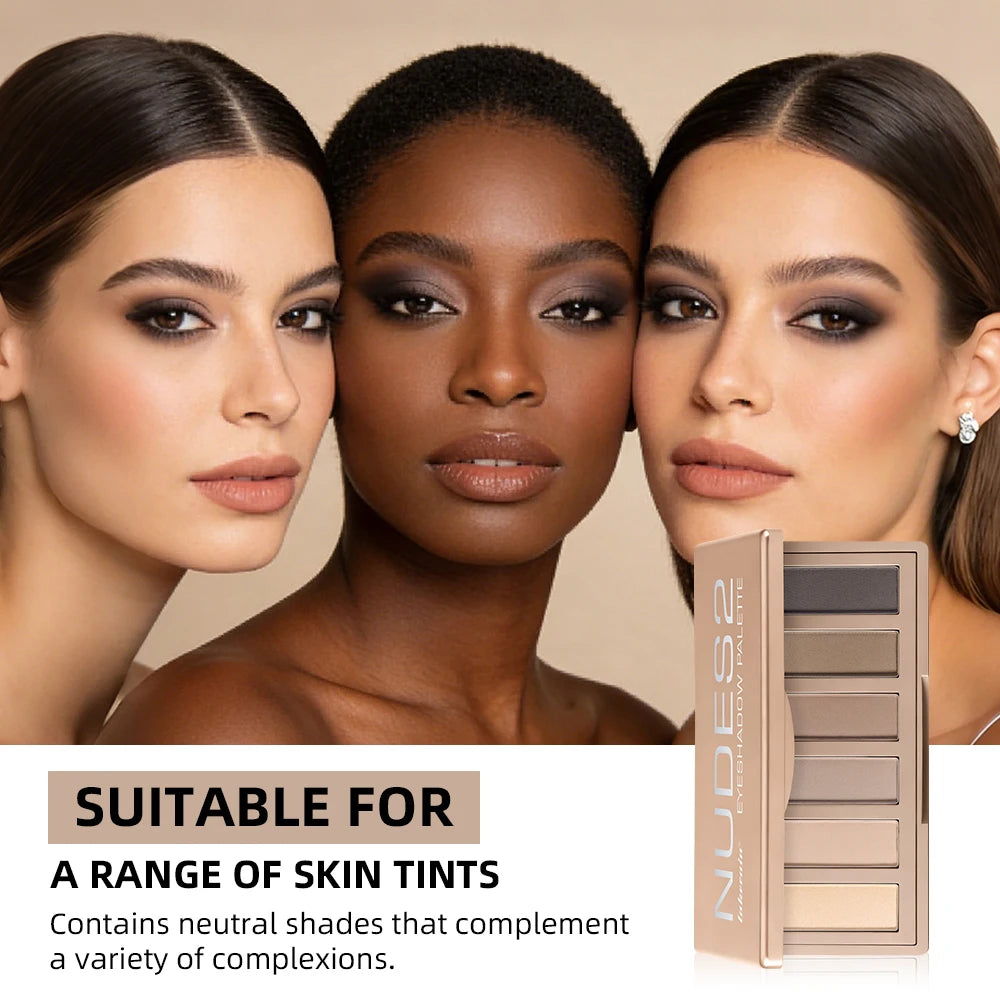 6 Color Eyeshadow Palette Matte Makeup Nude Eye Shadow Kit